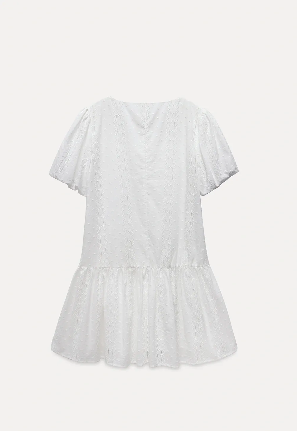 Square-Neck Lace Babydoll Dress