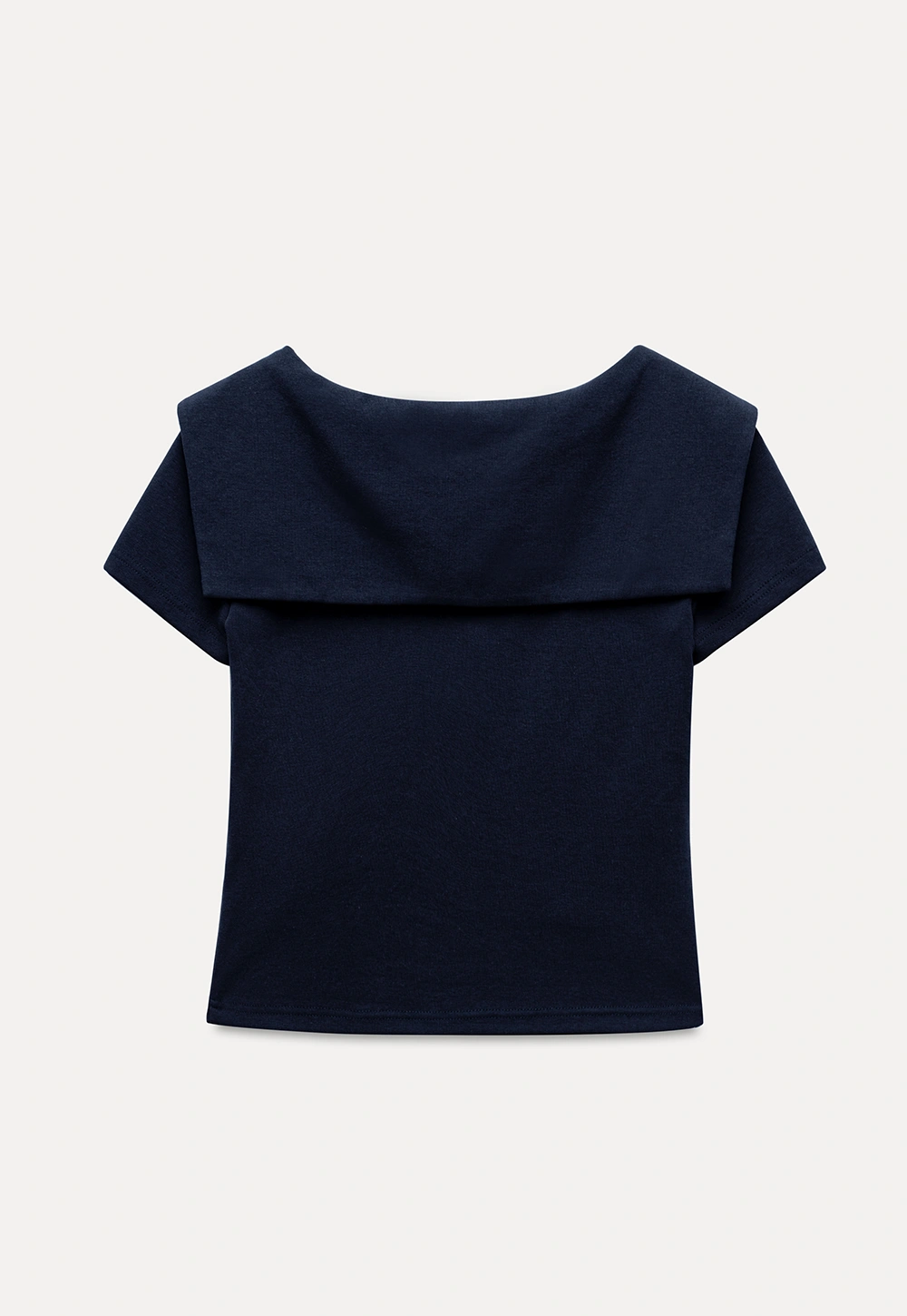 Sailor Collar Striped-Tie Tee