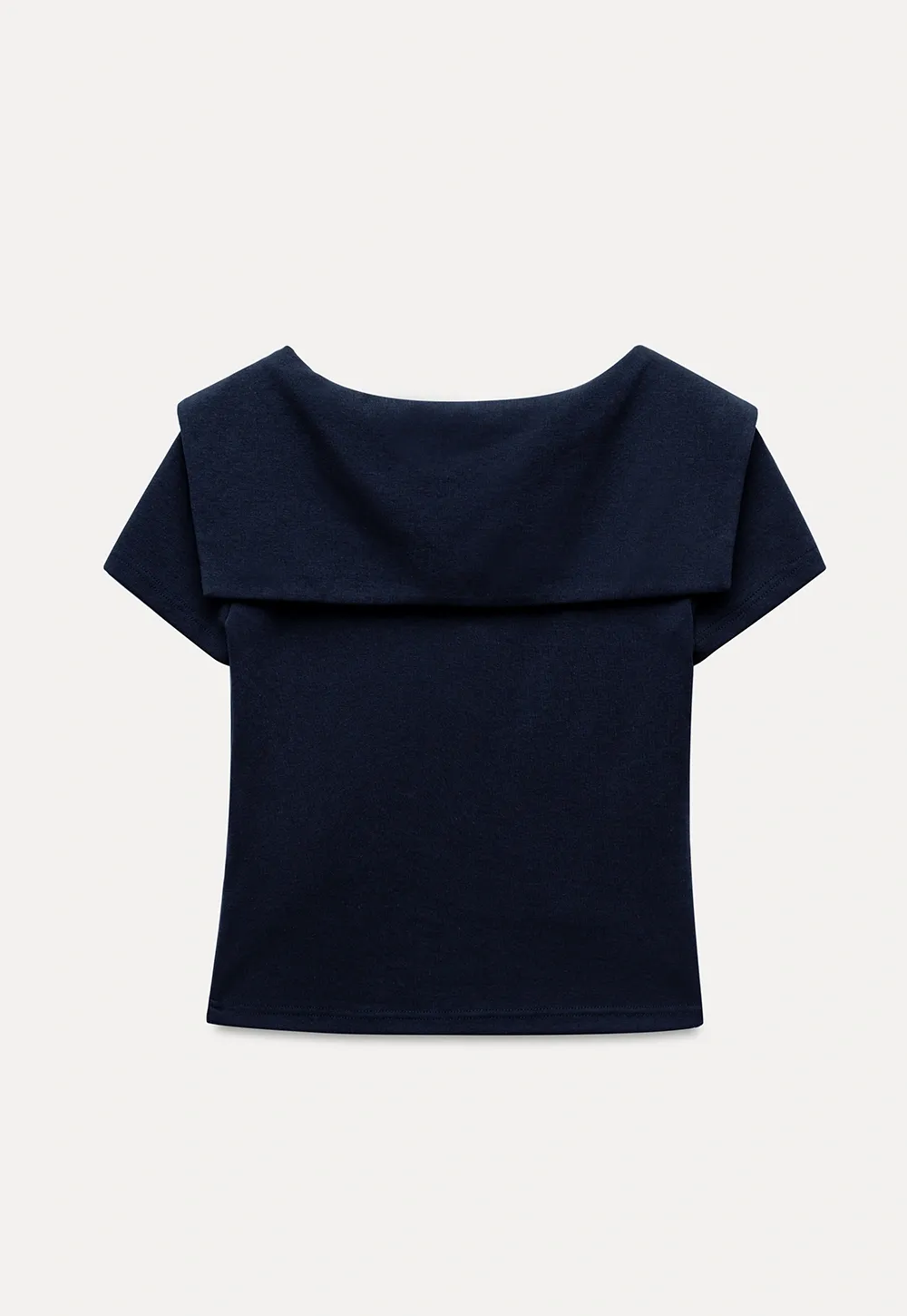 Sailor Collar Striped-Tie Tee