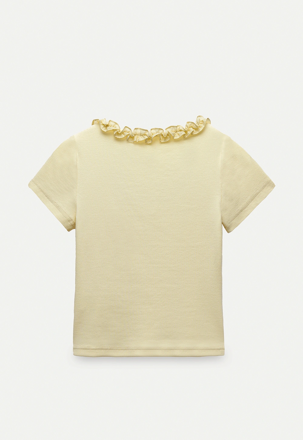Women's Ruffle-Trim Scoopneck Tee