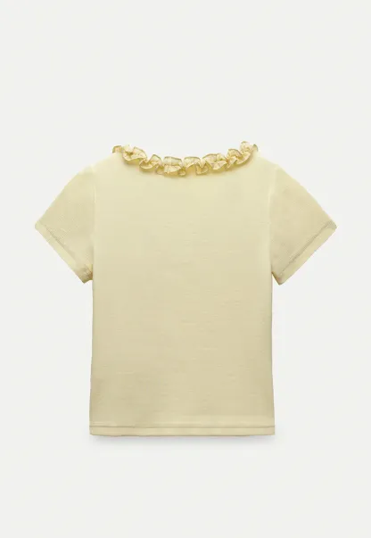 Women's Ruffle-Trim Scoopneck Tee