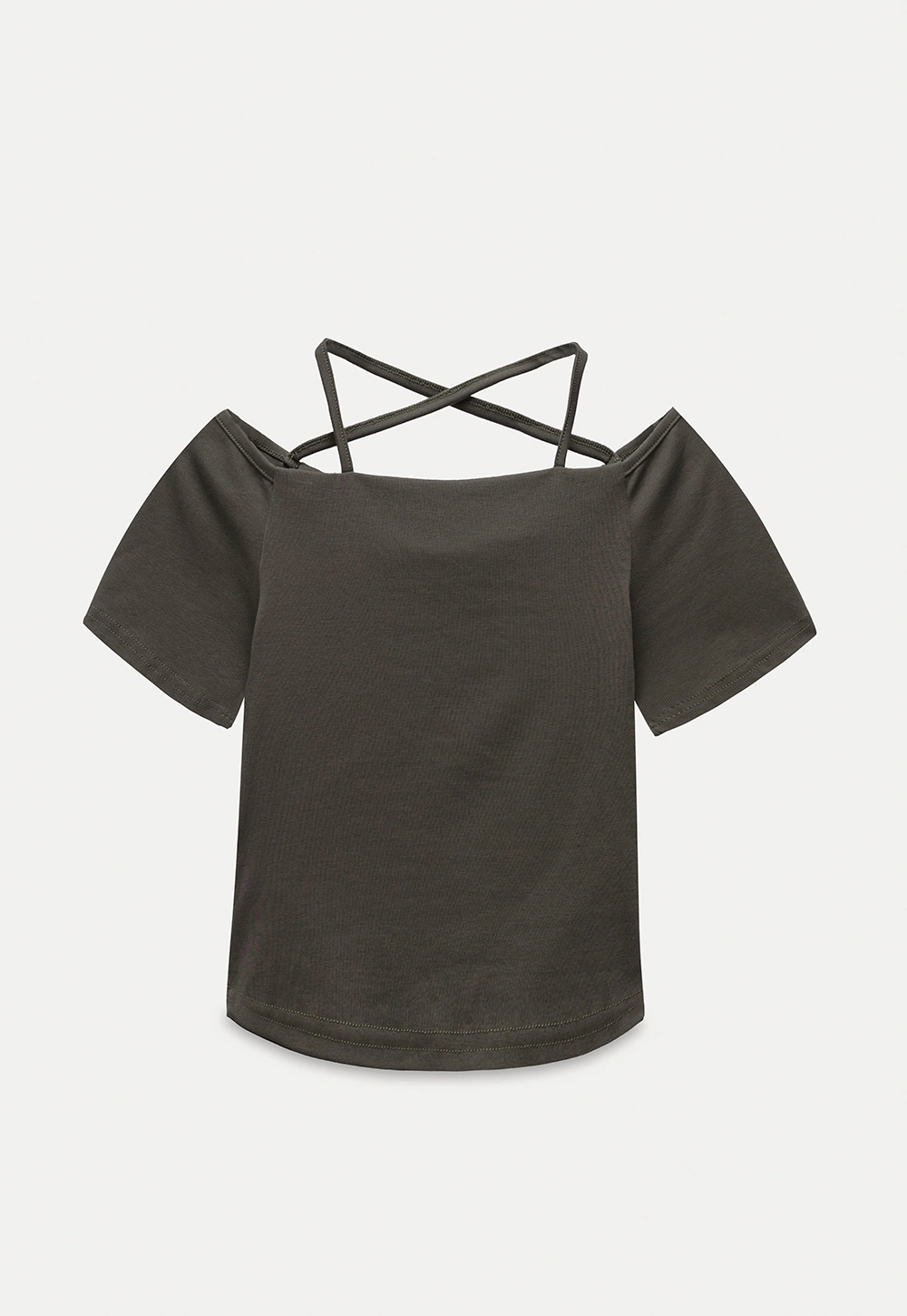 Strappy Off-Shoulder Tee