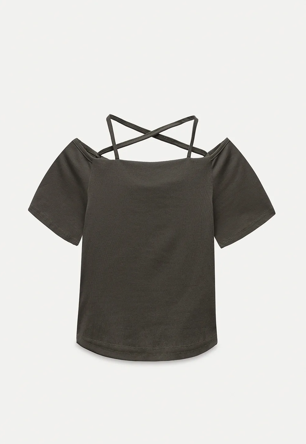 Strappy Off-Shoulder Tee