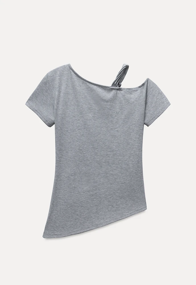 Women's Knotted Side Top with Beads