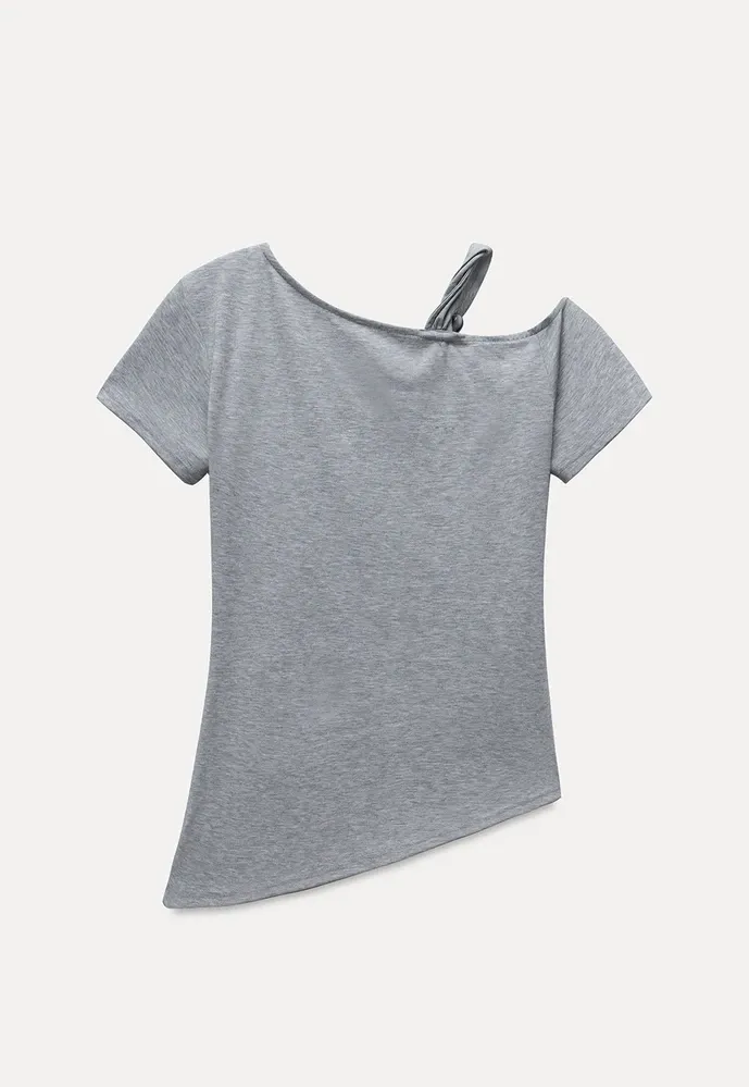 Women's Knotted Side Top with Beads