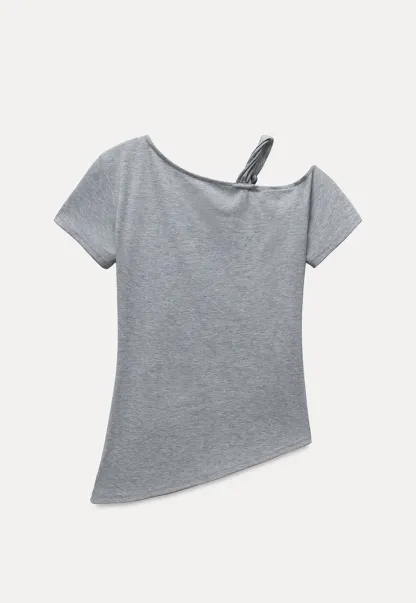 Women's Knotted Side Top with Beads