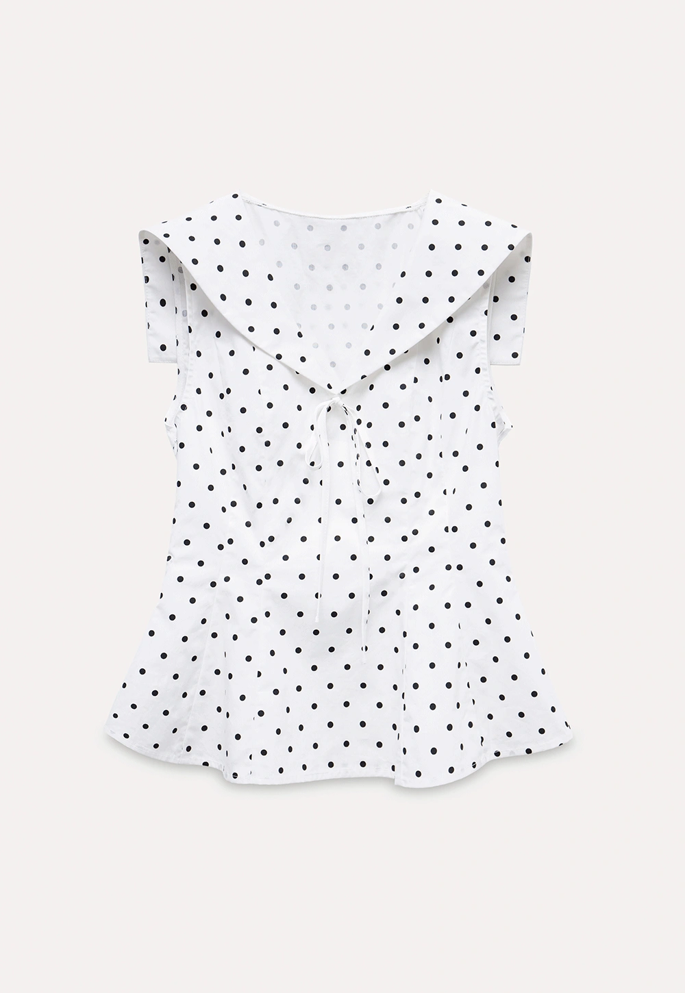 Women's Polka Dot Peplum Blouse