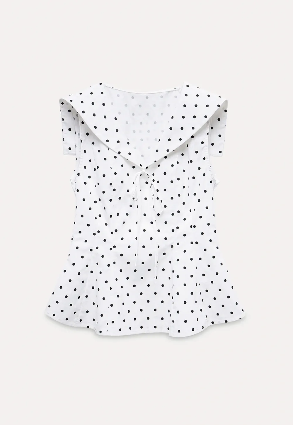 Women's Polka Dot Peplum Blouse