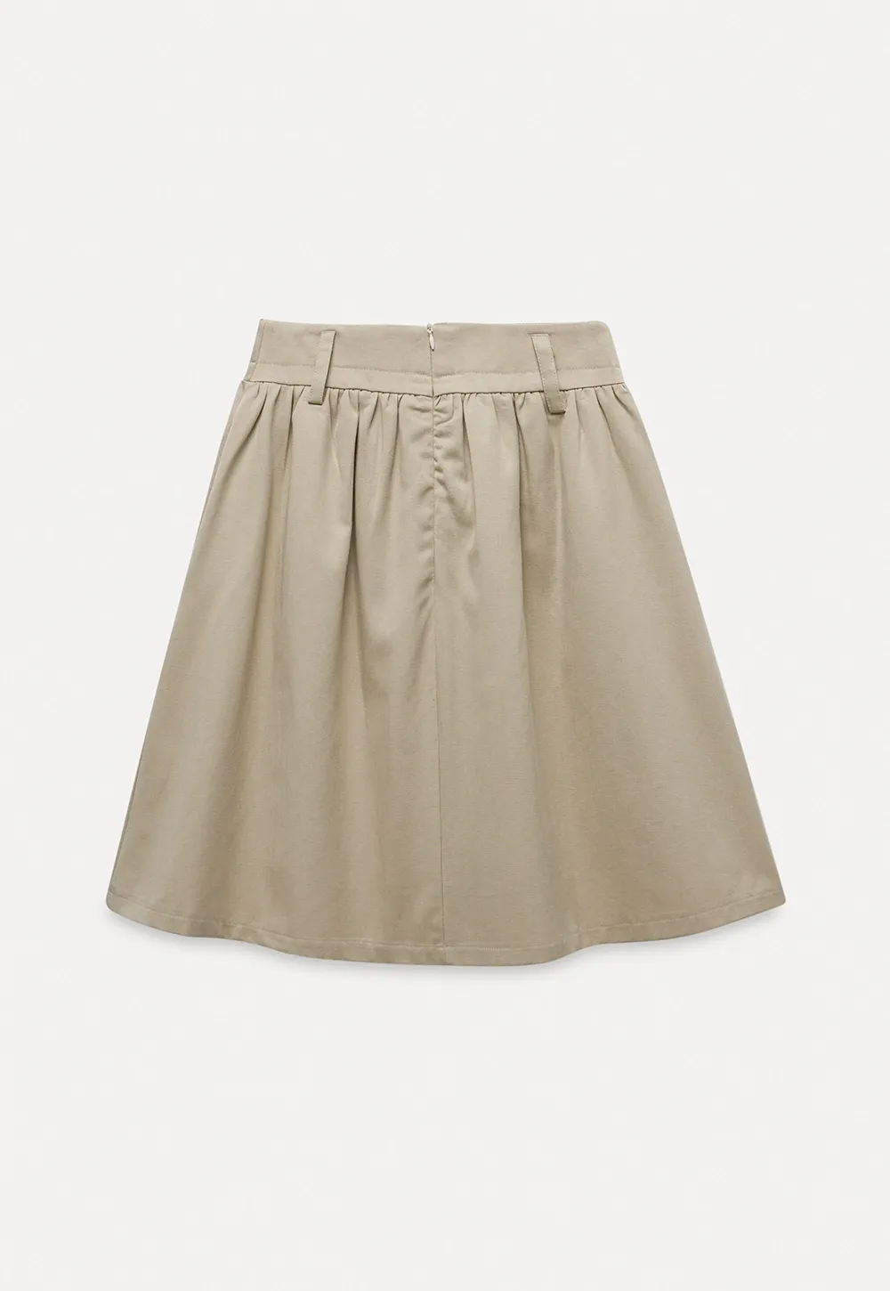 Women's A-Line High Waist Skirt with Pockets