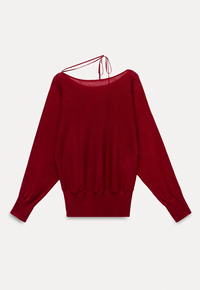 Asym-Tie Sweater