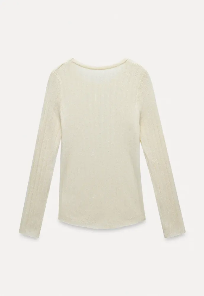 Ribbed Long-Sleeve Tee