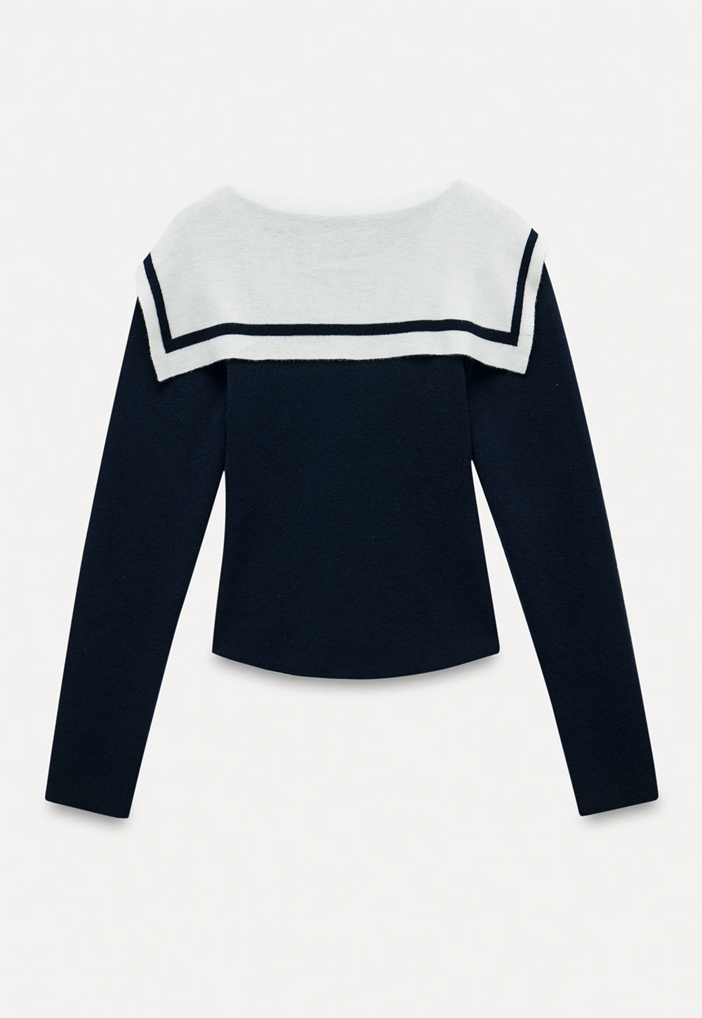 Sailor Tie Knit Long Sleeve Top