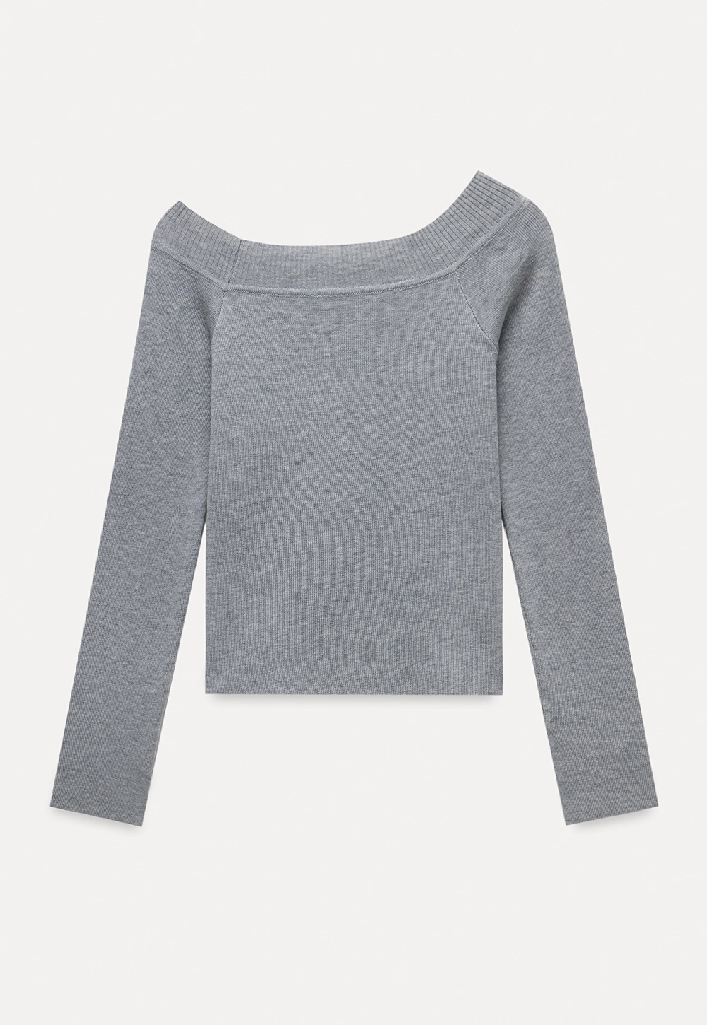 Women's Off-Shoulder Ribbed Knit Top