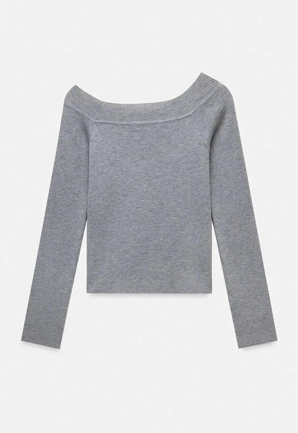 Women's Off-Shoulder Ribbed Knit Top