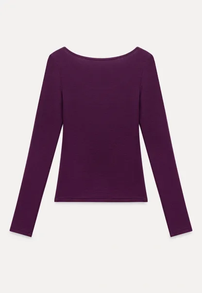 Women's Scoop-Neck Long-Sleeve Tee