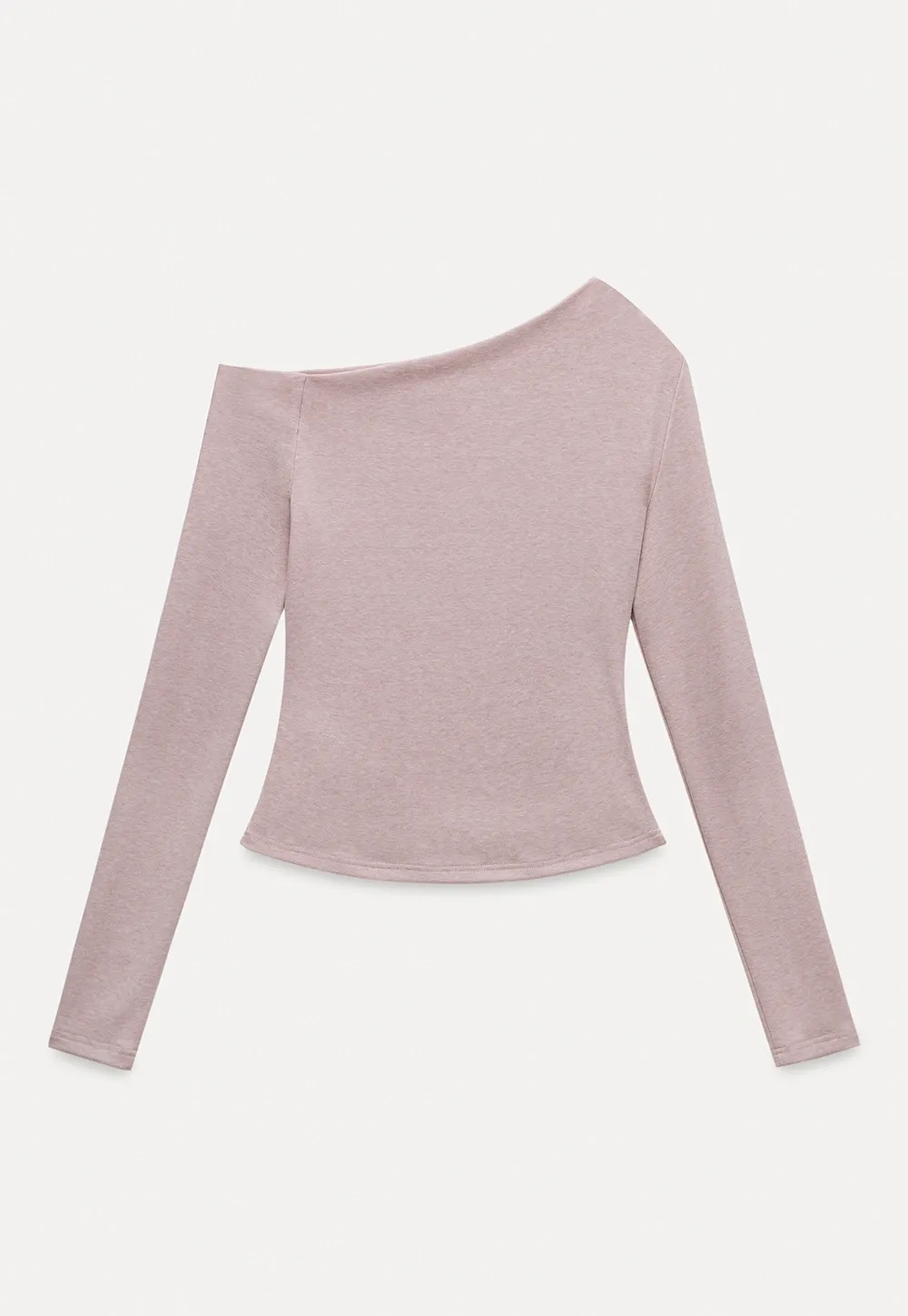 Women's Off-Shoulder Ruched Long-Sleeve Top