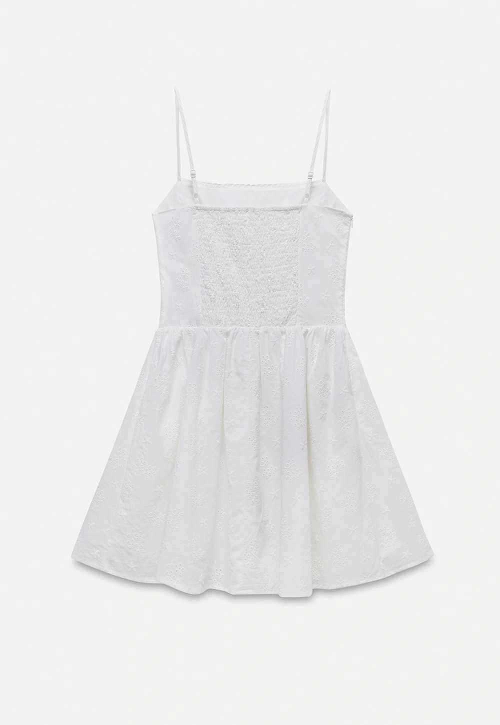 Women's Eyelet Tie-Front Button Cami Sundress