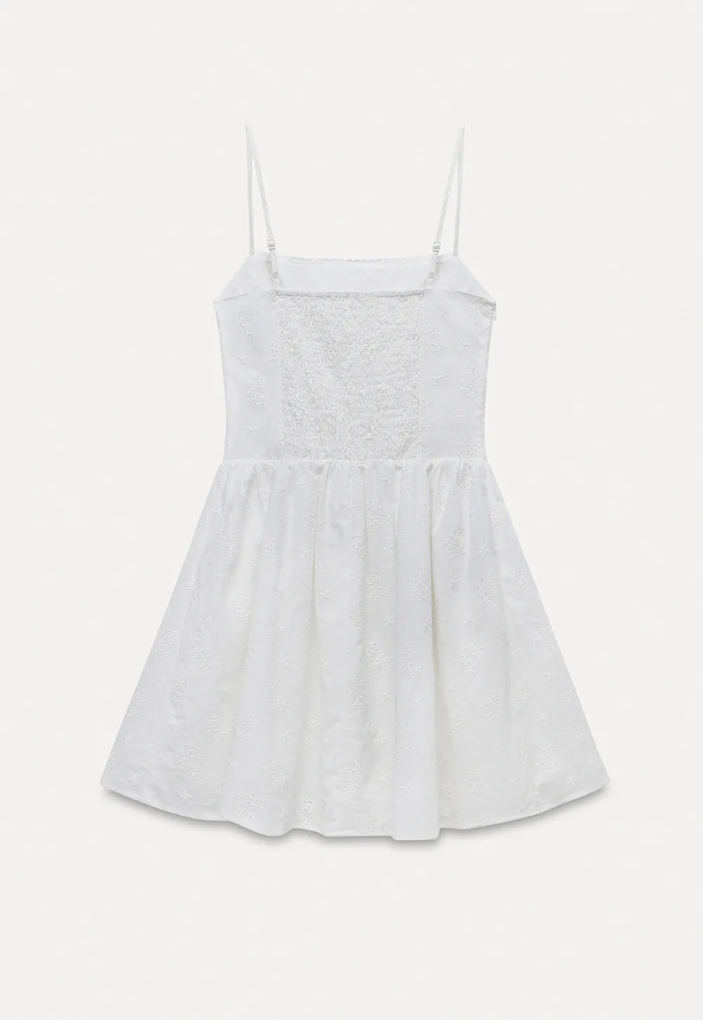 Women's Eyelet Tie-Front Button Cami Sundress
