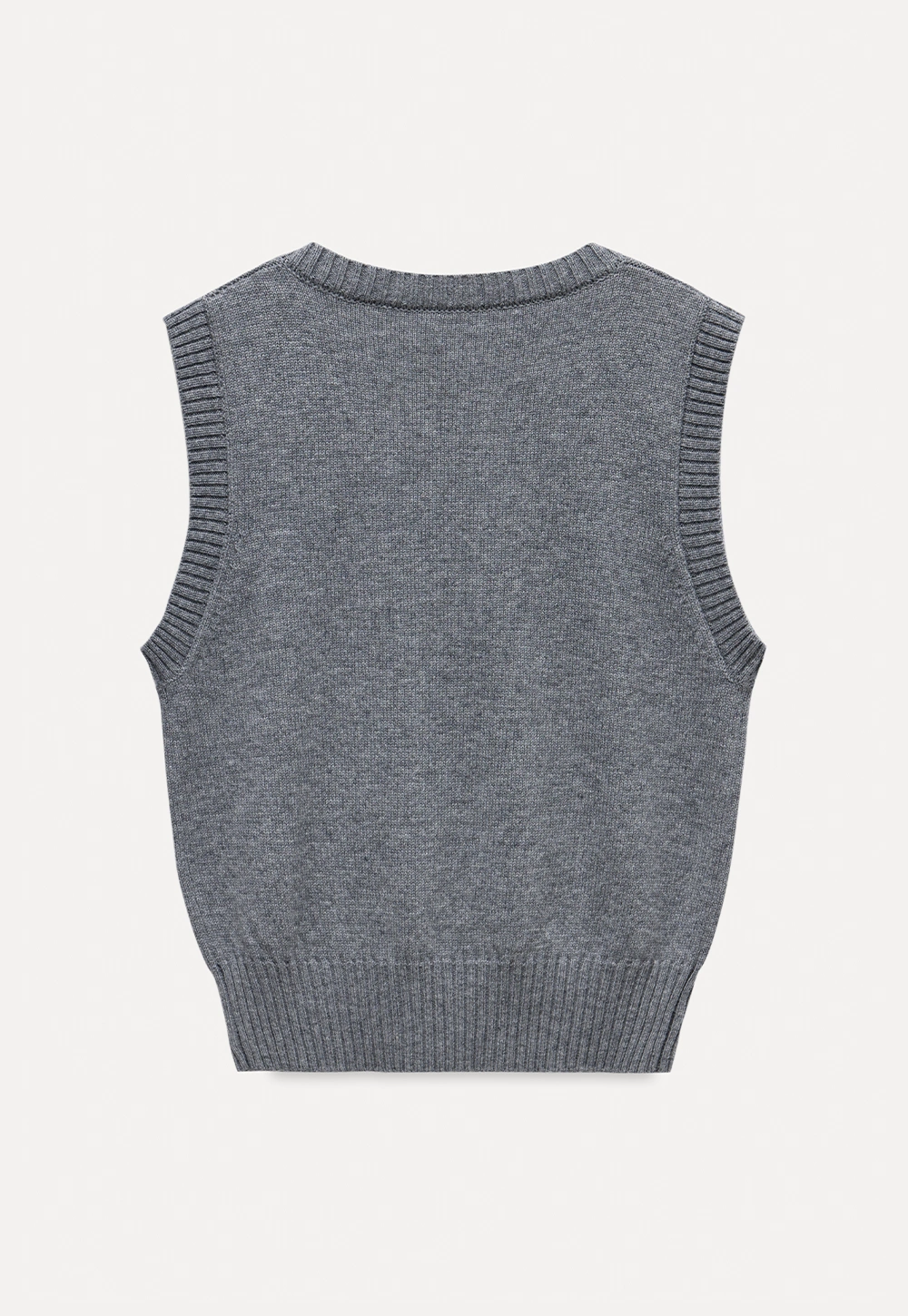 V-Neck Knit Sweater Vest