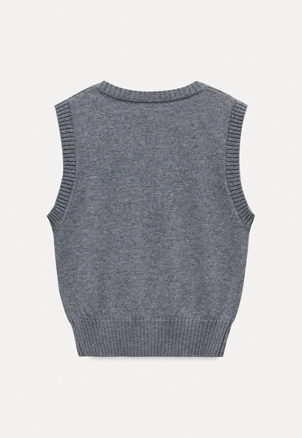 V-Neck Knit Sweater Vest