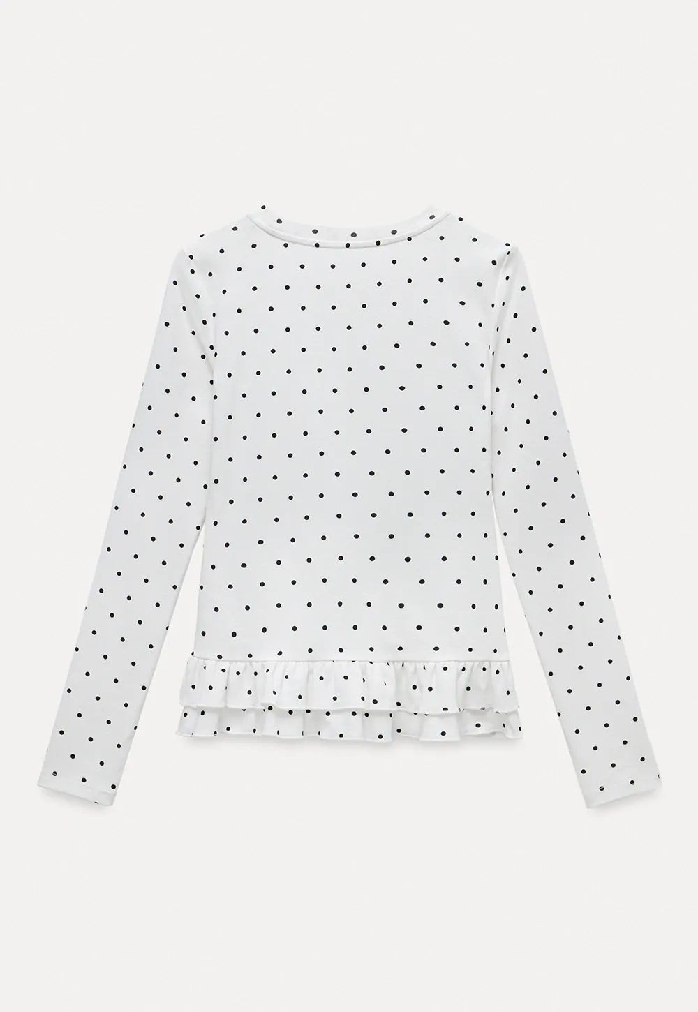 Women's Ruffled Hem Long Sleeve Tee