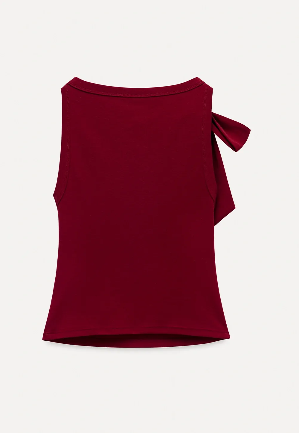 Womens Sleeveless Top with Bow Detail