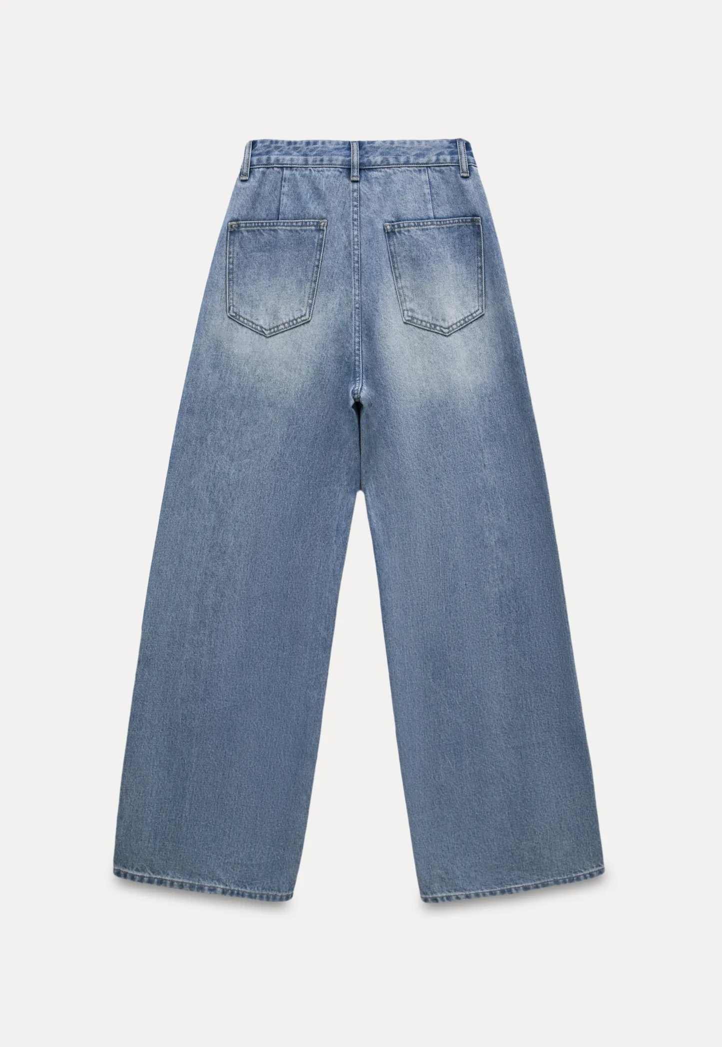 Women’s High Waist Straight Leg Jeans – Vintage Wash
