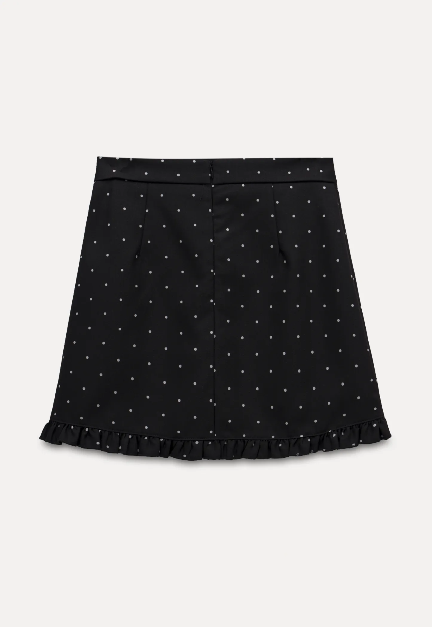 Women's Polka Dot Ruffle Hem A-Line Mini Skirt