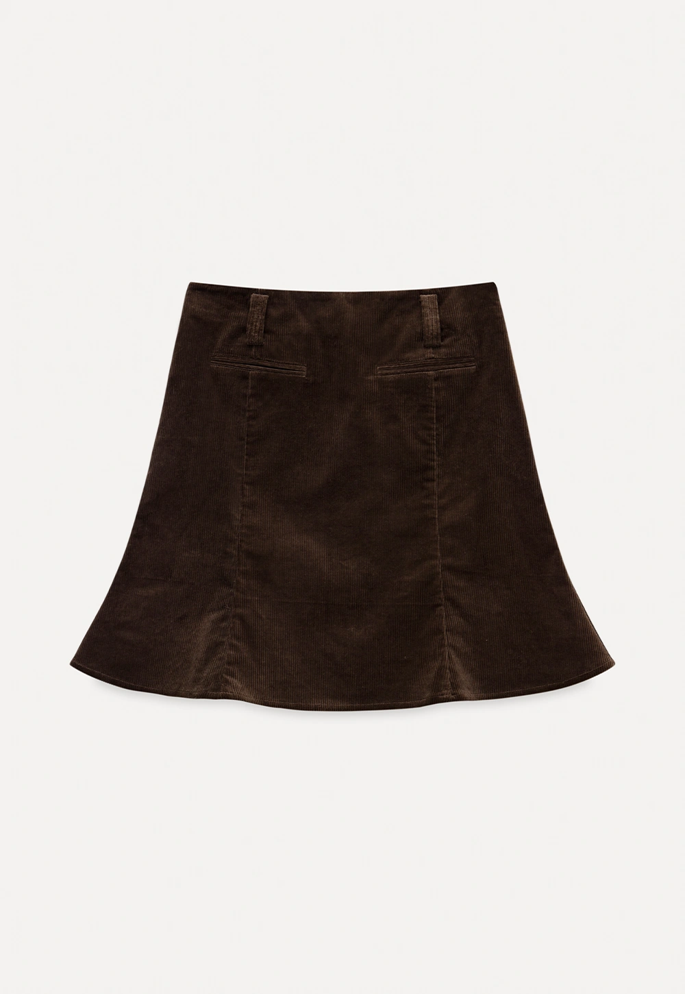 A-Line Mini Skirt for Women High Waist Faux Suede Casual Skirt
