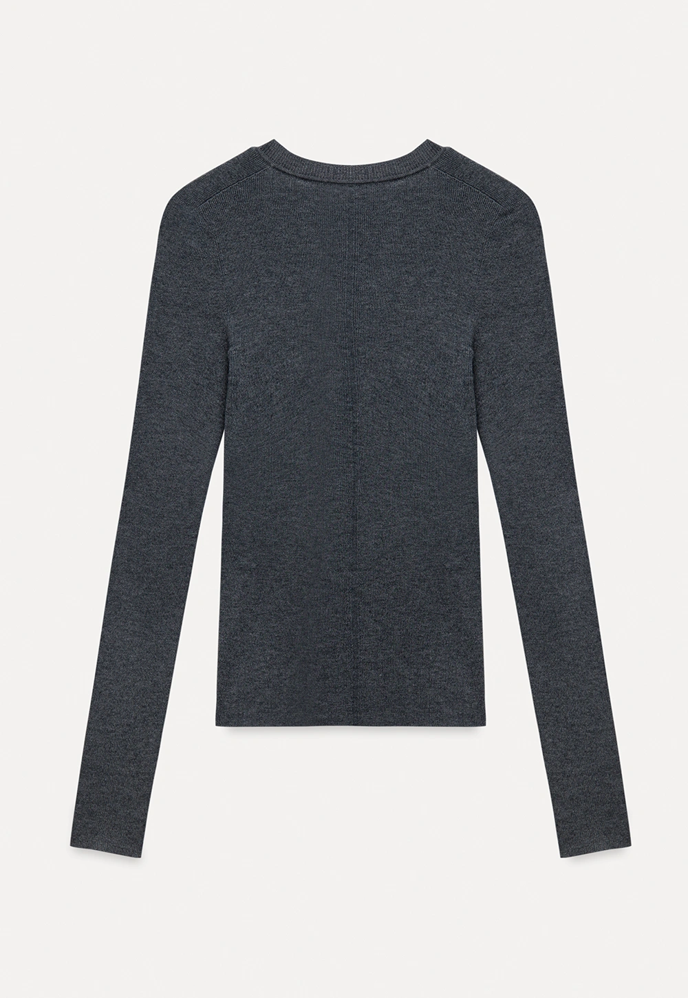 Women's Seamless U-Neck Long Sleeve Knit Top