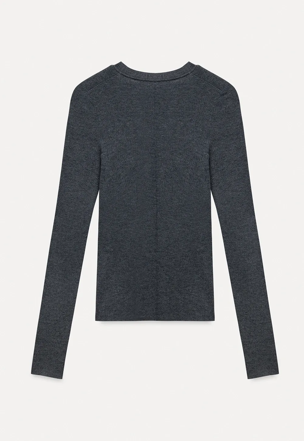 Women's Seamless U-Neck Long Sleeve Knit Top