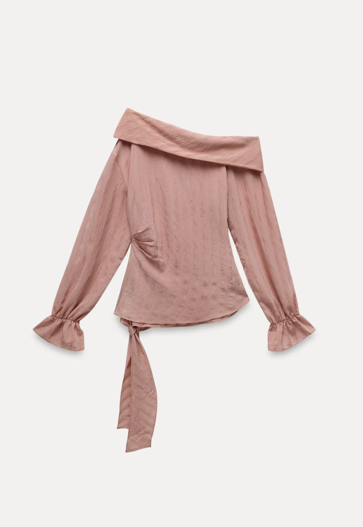 Womens Off Shoulder Tie Side Blouse