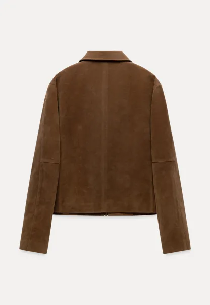 Faux Suede Short Jacket for Women