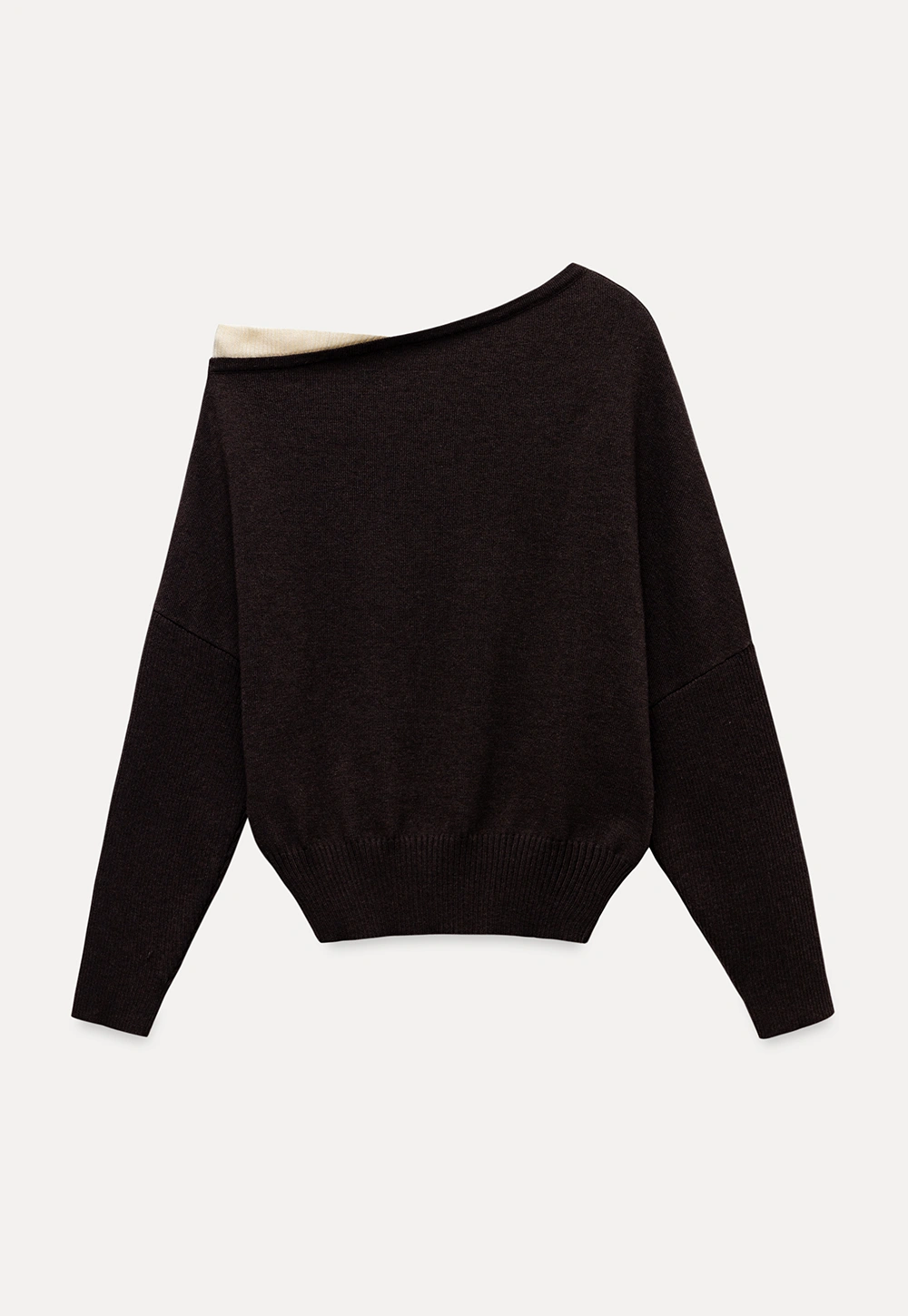 Casual One Shoulder Pullover Long Sleeve Top for Women