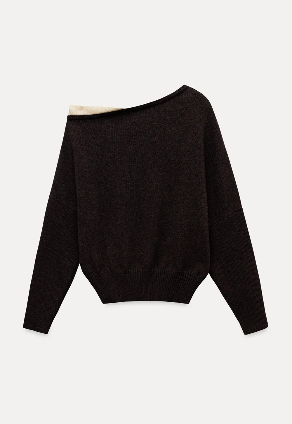 Casual One Shoulder Pullover Long Sleeve Top for Women