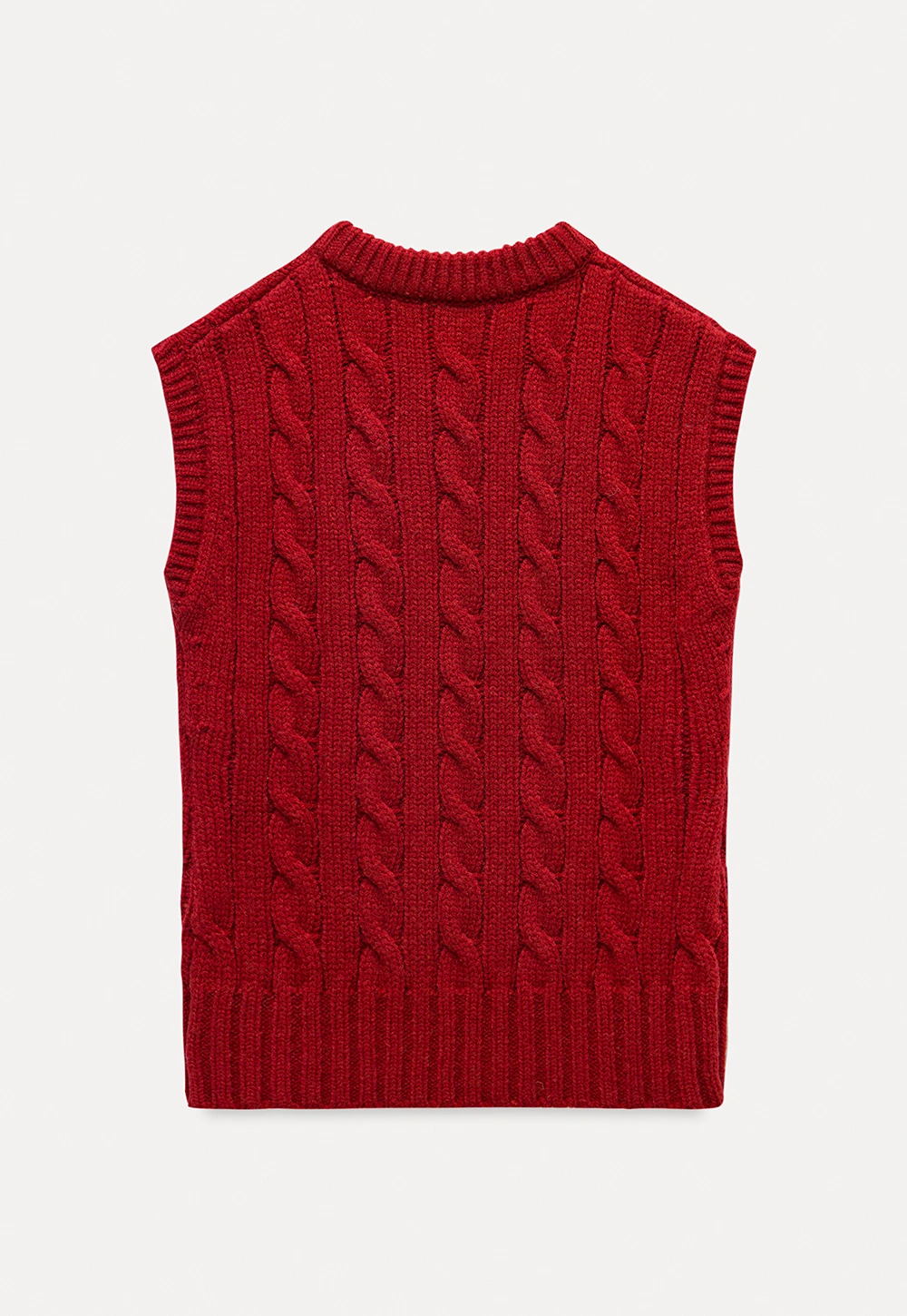 V Neck Sleeveless Knit Pullover Vest
