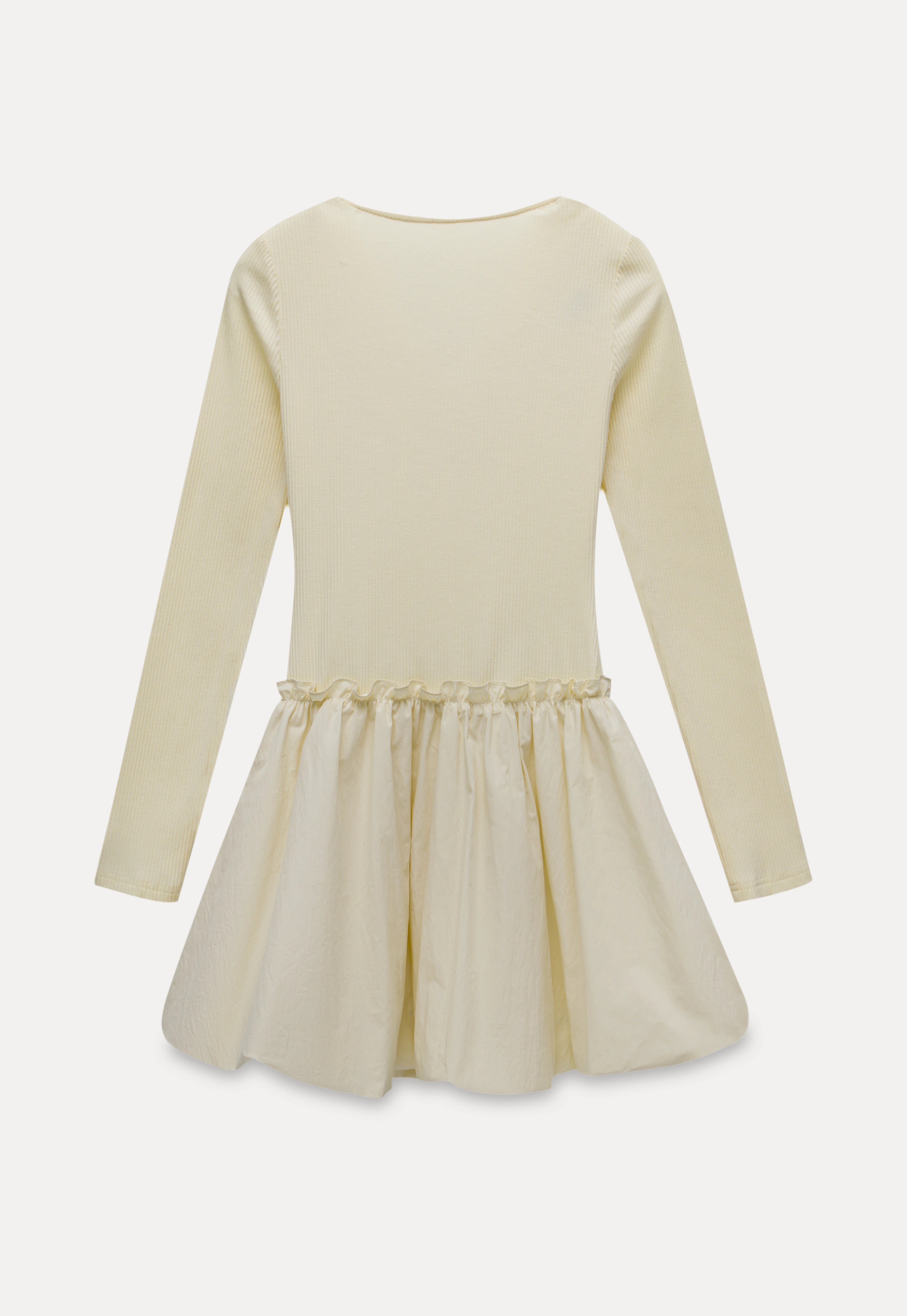 Women's Long-Sleeve Dress with Rose Buttons