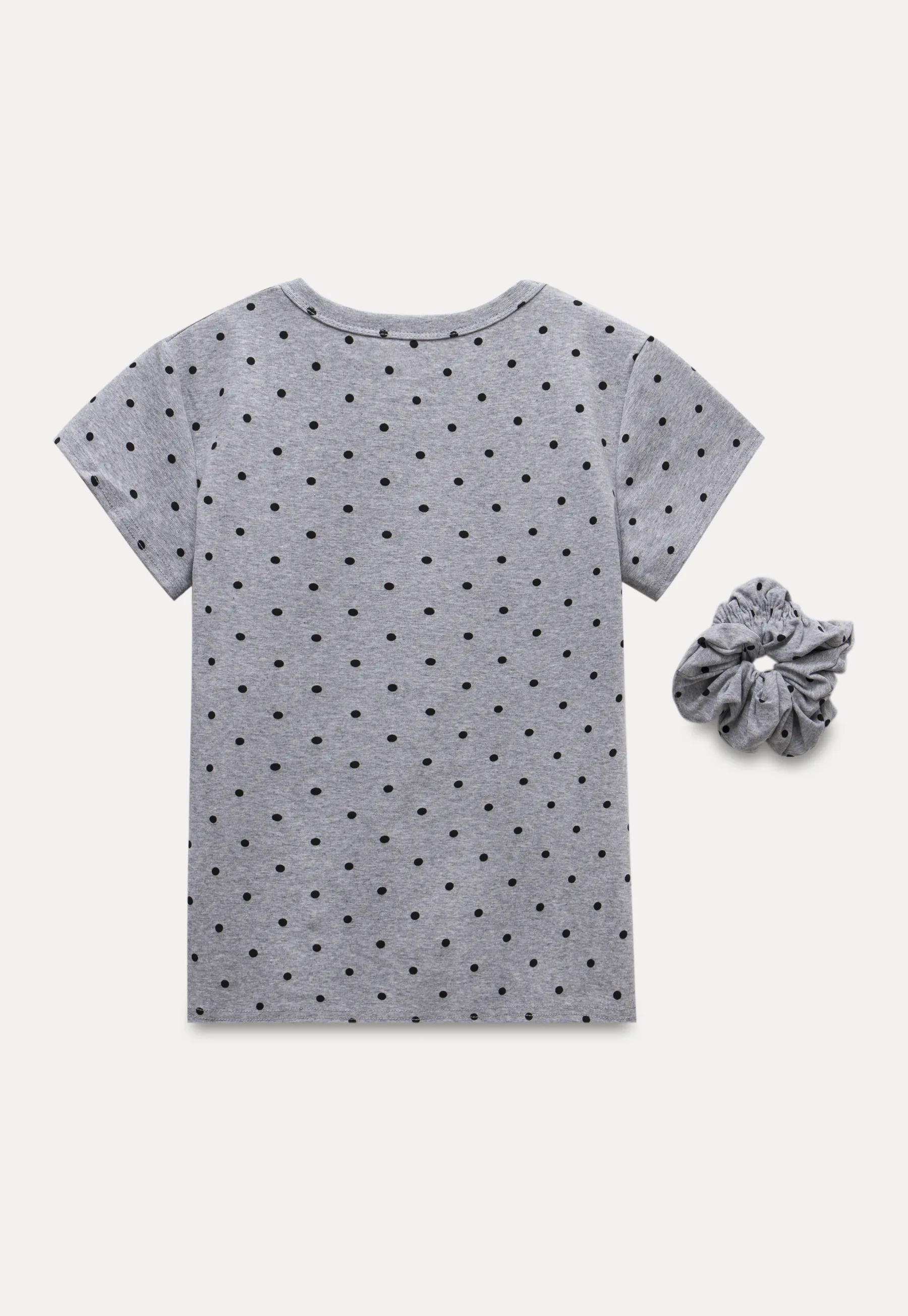 Polka Dot Tee & Scrunchie Set