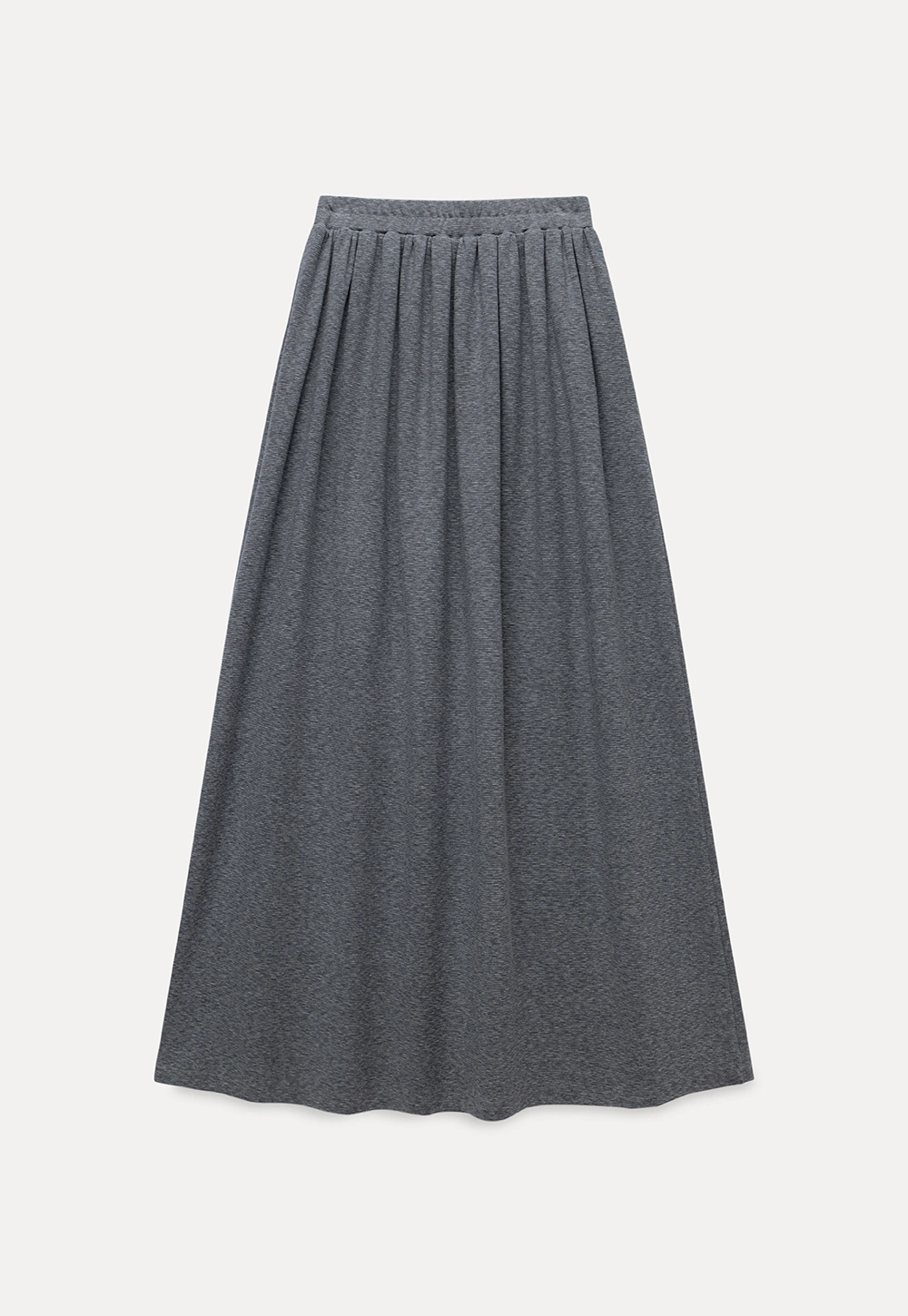 Relaxed Grey 2 Piece Outfit Long Sleeve Tee and Skirt