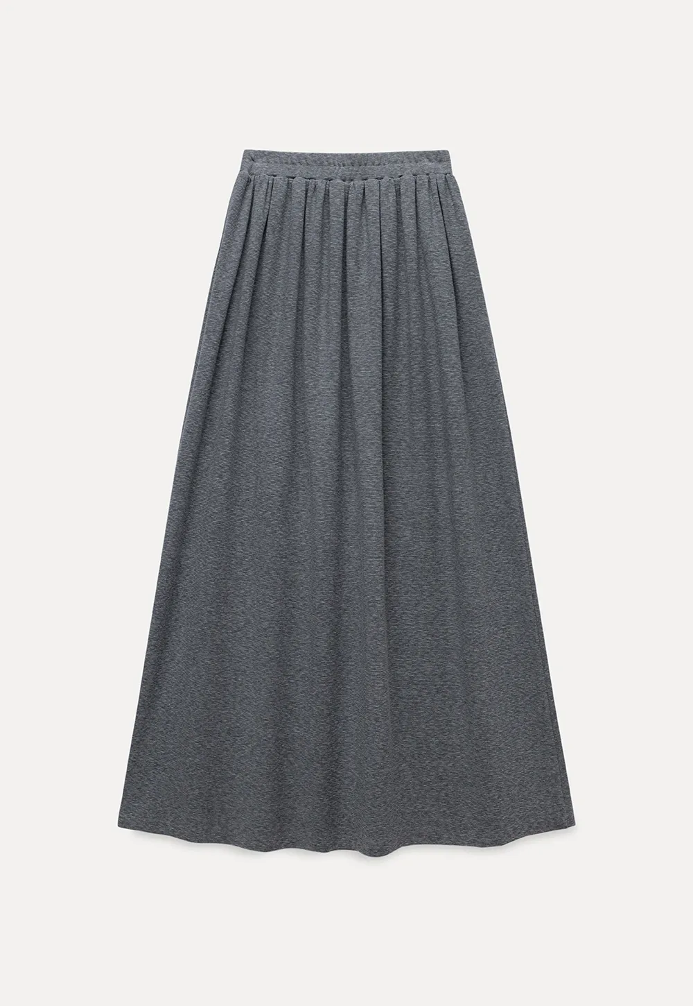 Relaxed Grey 2 Piece Outfit Long Sleeve Tee and Skirt