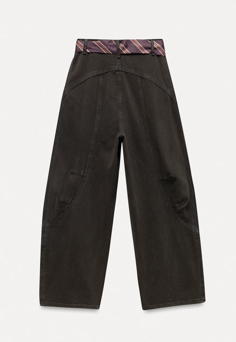 Womens High Waist Wide Leg Cargo Pants