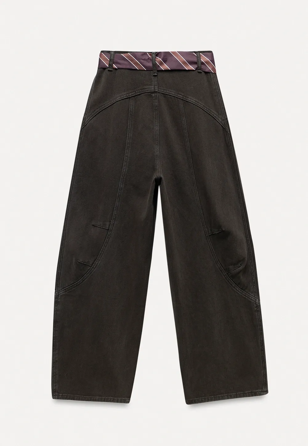 Womens High Waist Wide Leg Cargo Pants
