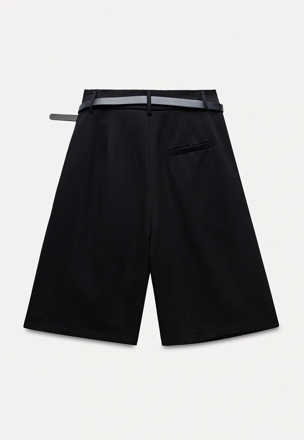 Belted Wide-Leg Shorts