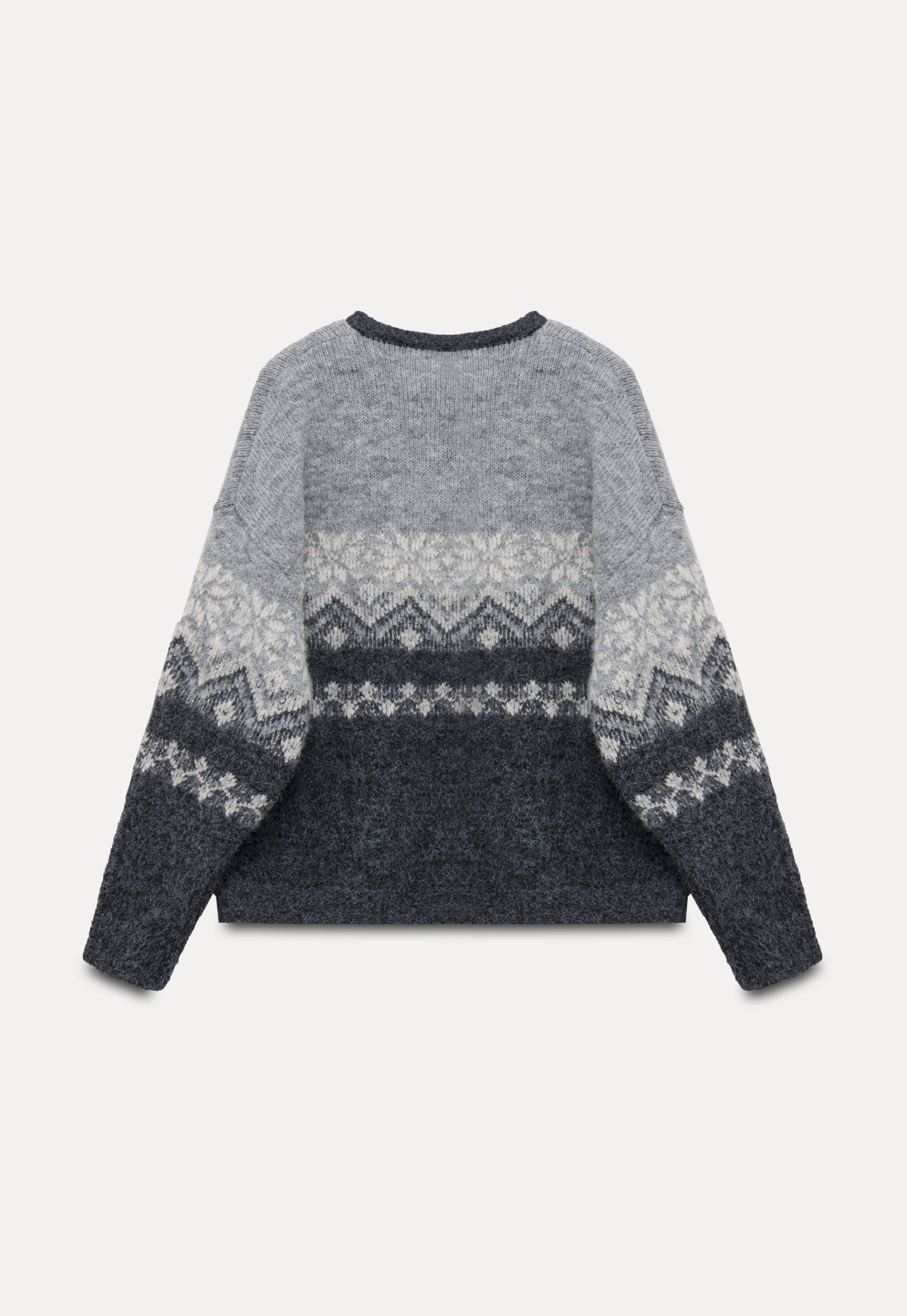 Ombre Nordic Pattern Sweater