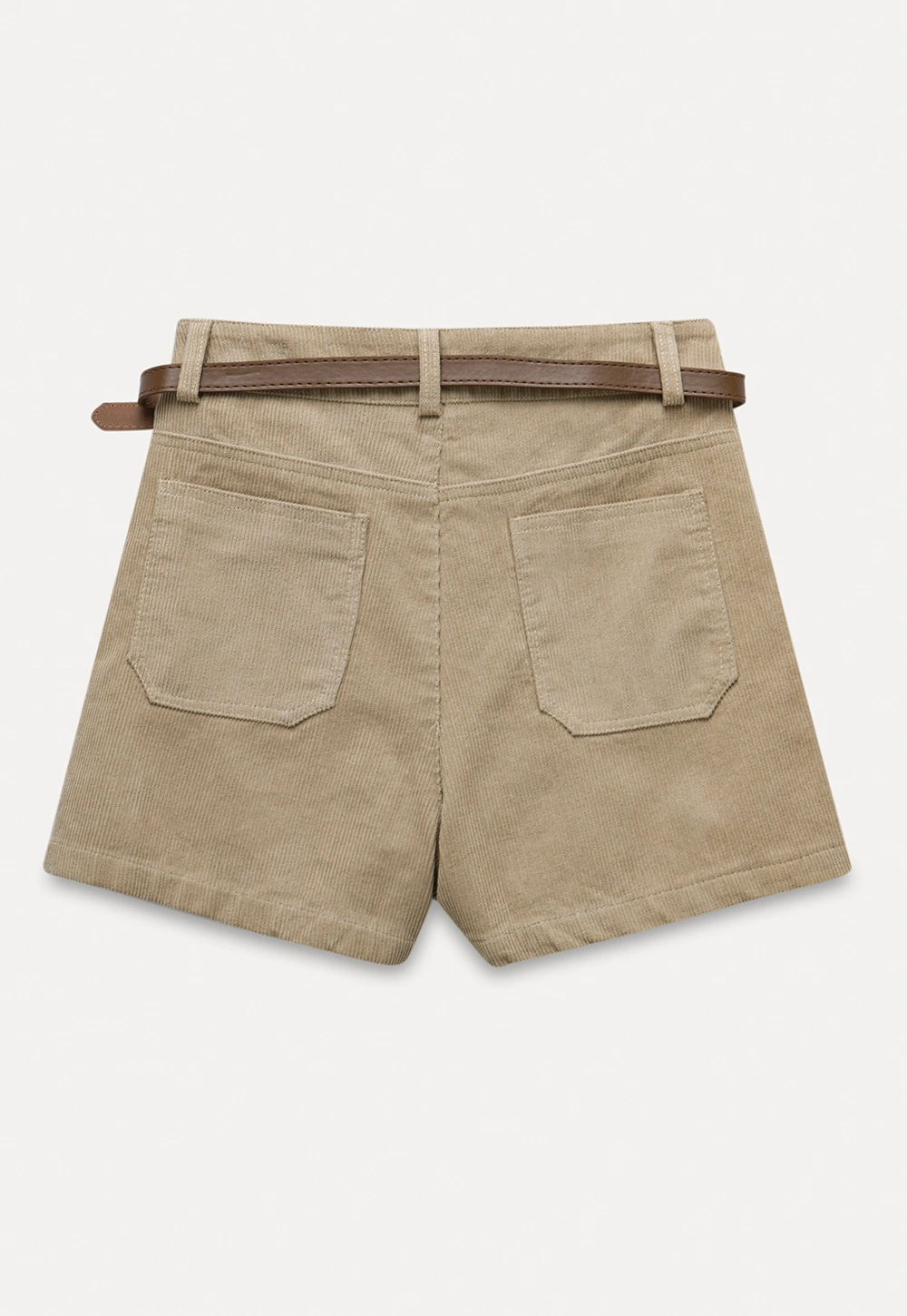 Vintage Belted Corduroy Shorts