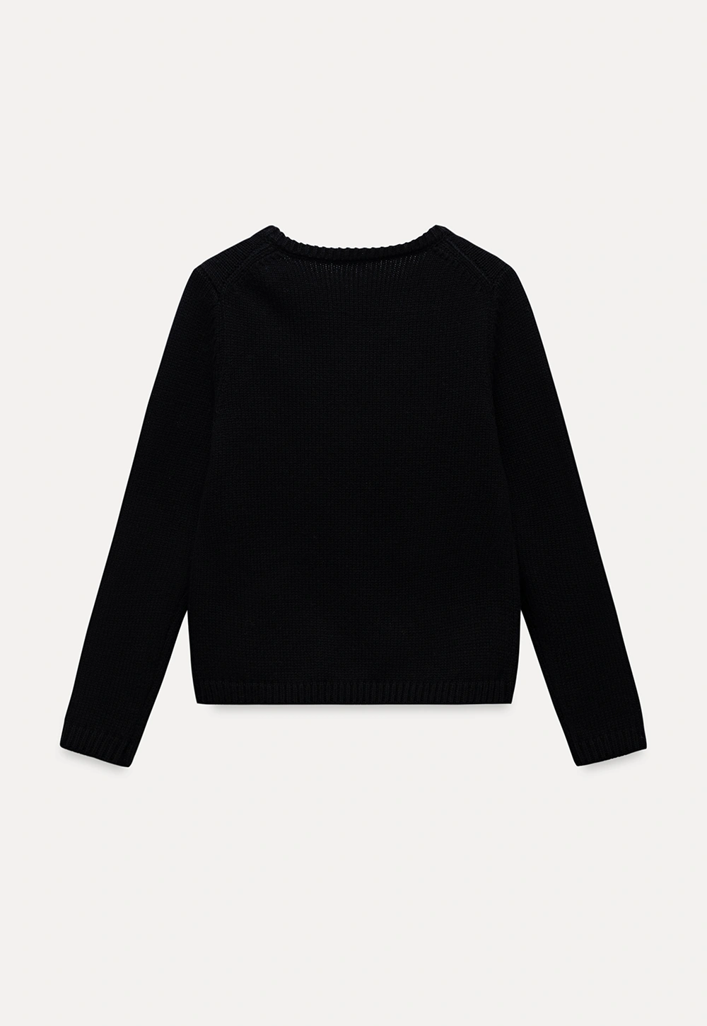 Crew Neck Knit Cardigan with Pockets