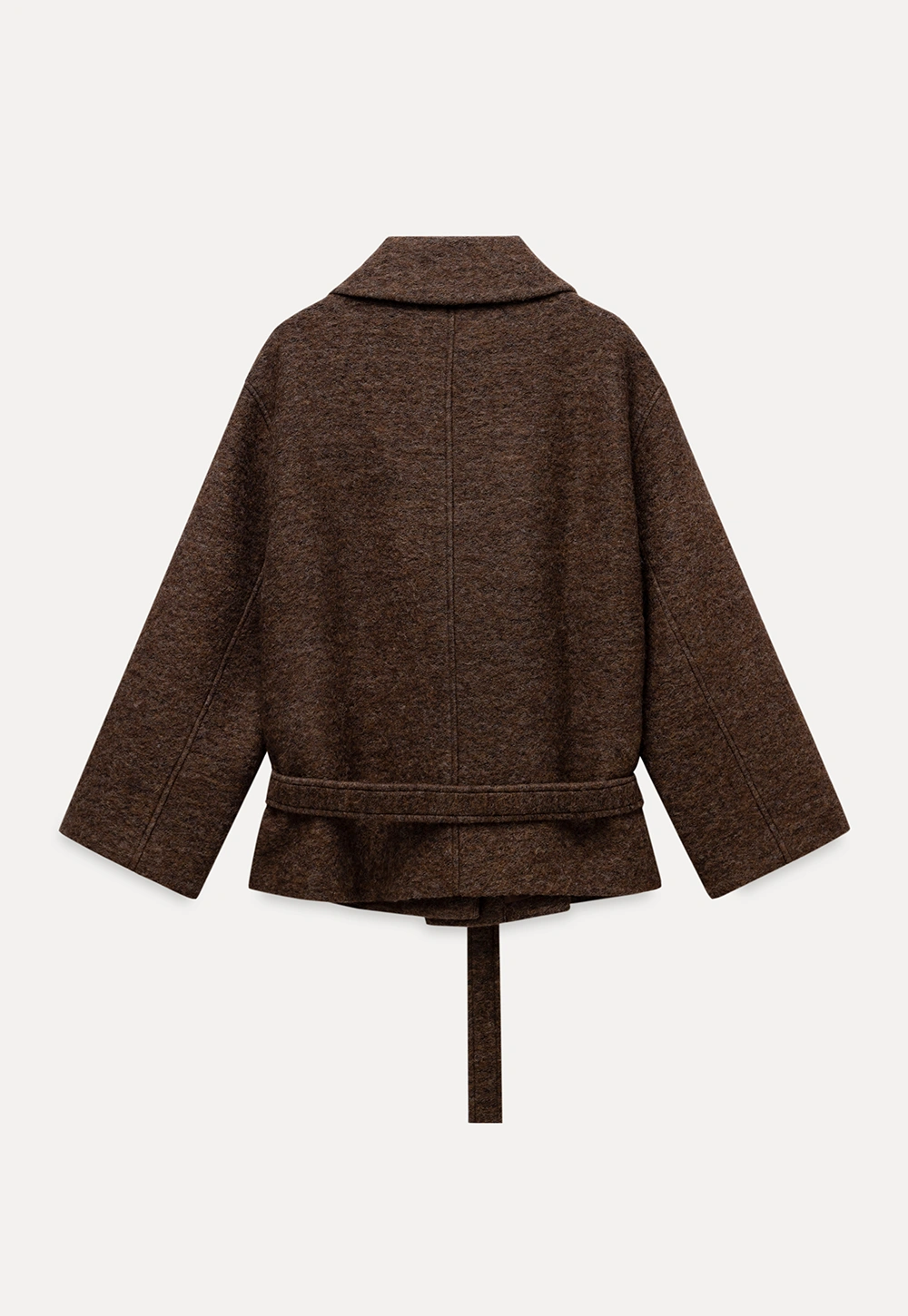 Womens Casual Wool Blend Short Coat