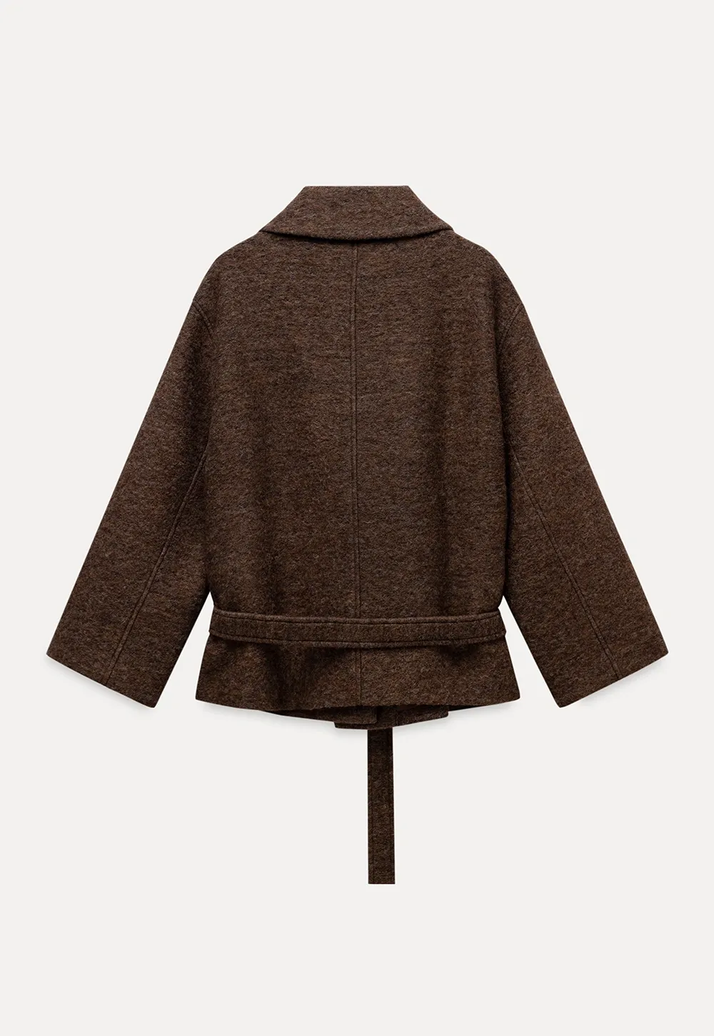 Womens Casual Wool Blend Short Coat