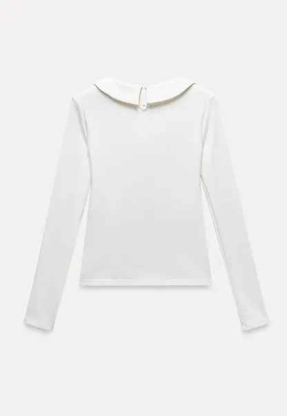 Peter Pan Collar Long Sleeve Tee