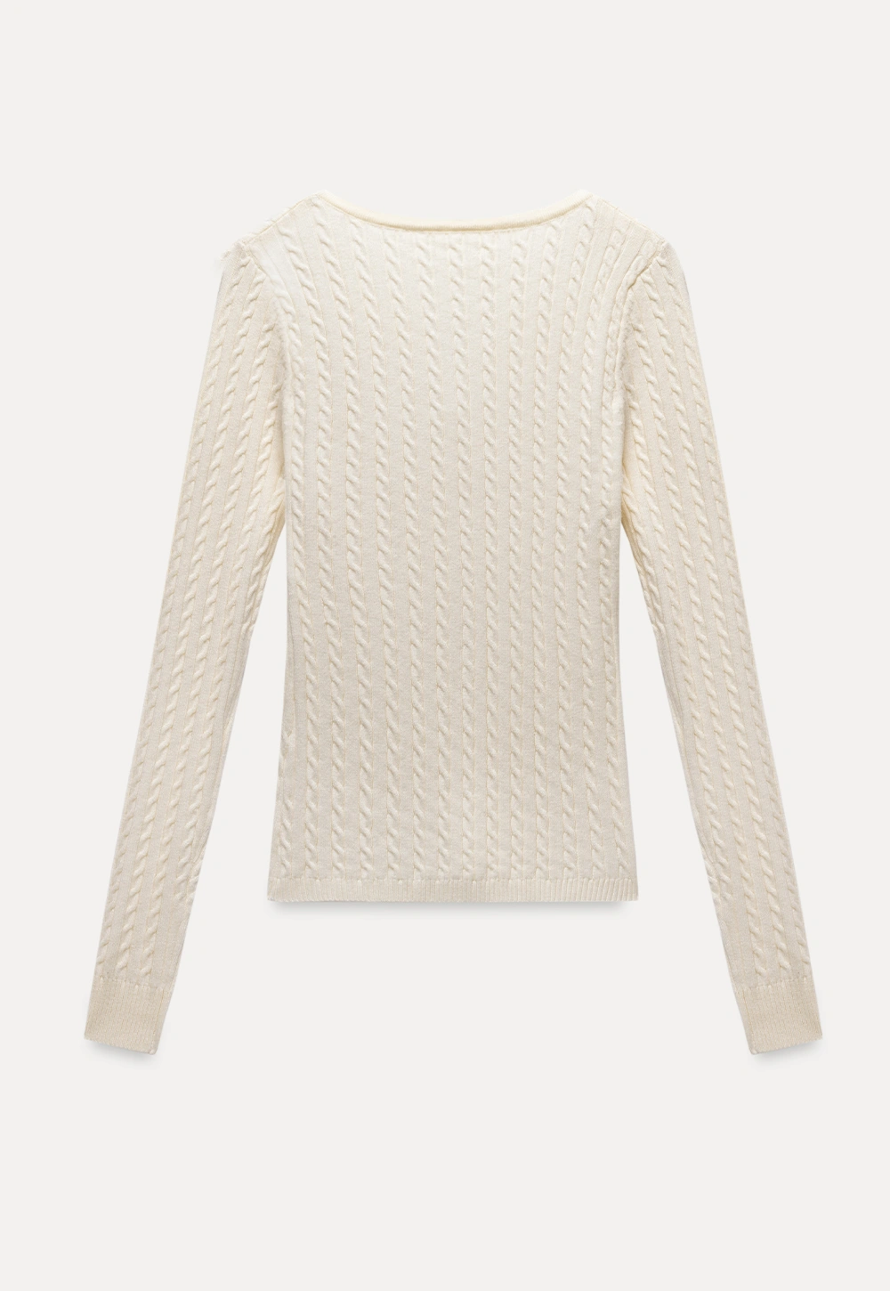 Womens Ribbed Knit Long Sleeve V- Neck Knit Top